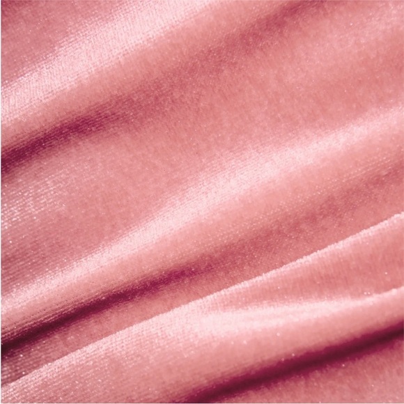 NWT Reformation Alden Knit Mini Dress in Dusty Light Pink Velvet Size large - Picture 5 of 13